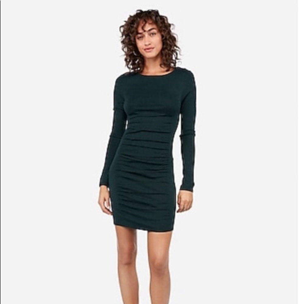 Express ruched sweater dress - NWT size L